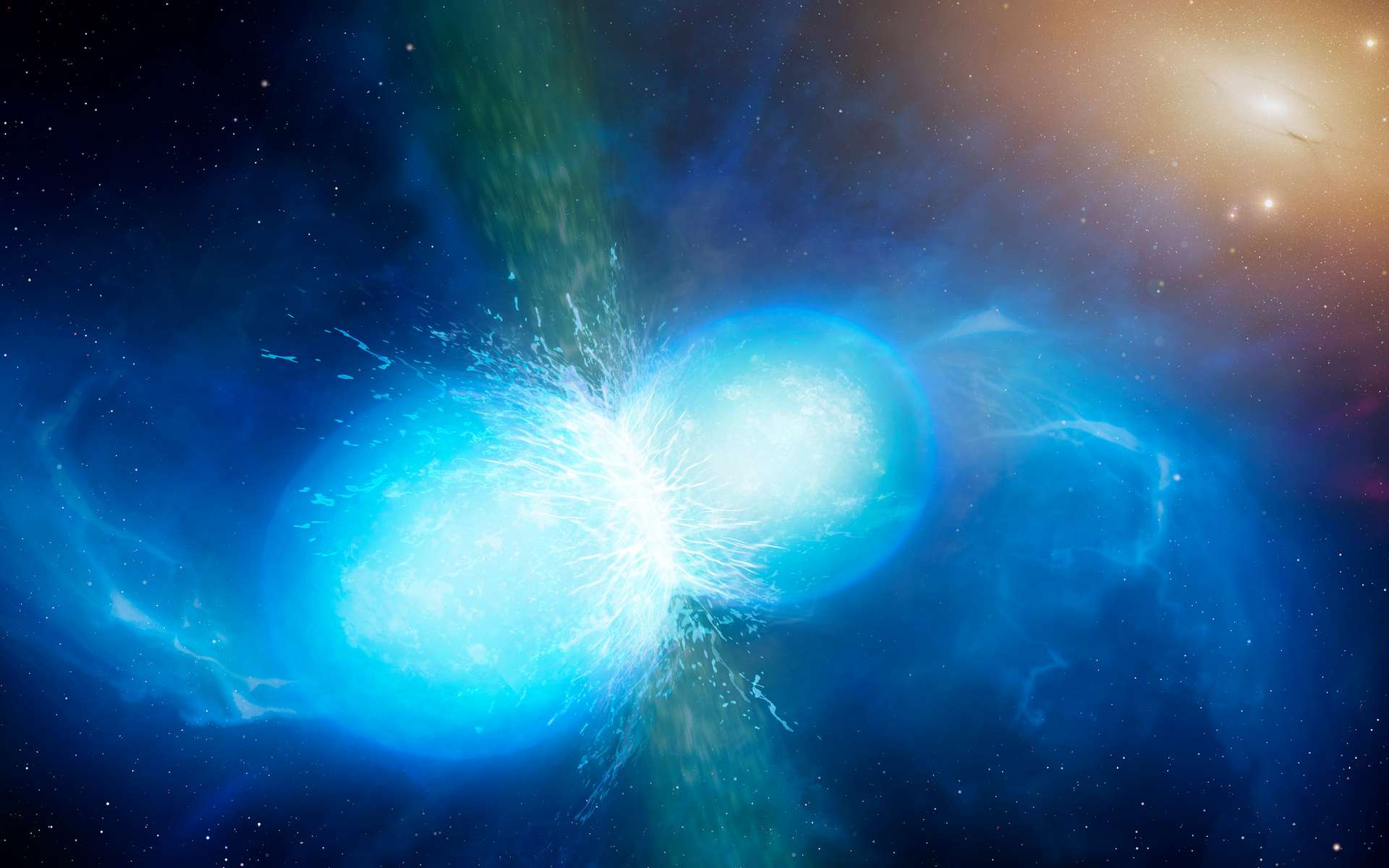 130 millions d'heures de calcul révèlent les secrets des explosions des étoiles à neutrons en collision