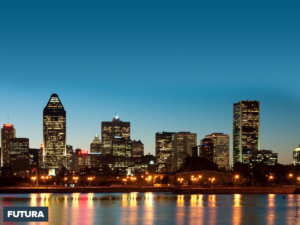 Coucher de soleil sur Montréal Fond d'écran et images gratuites