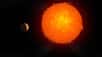 Vue d'artiste de Proxima Centauri b, orbitant autour de son étoile. © Gabriel Pérez Díaz, SMM (IAC)