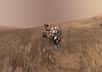 Curiosity dans le cratère Gale. © Nasa, JPL-Caltech