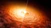 Âgé de seulement quelques centaines de milliers d’années, FU Orionis est un véritable bébé soleil. Les astronomes ont pu déterminer que son sursaut de luminosité observé en 1936 (il diminue depuis) a été créé par les grandes quantités de gaz et de poussière englouties soudainement. Un évènement brutal, plutôt très court à l’échelle de la vie d’une étoile, et qui, pourtant, peut être déterminant dans la fabrication de ses futures planètes. En fut-il de même pour notre soleil lorsqu'il était encore dans son berceau ?