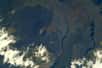 Le piton de la Fournaise, vu depuis l'espace. © ESA/Nasa, Thomas Pesquet&nbsp;