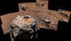Mosaïque d'images prises avec la caméra MastCam de Curiosity montrant en détails la météorite Cacao. Les images ont été assemblées sur Terre. © Nasa, JPL-CalTech, MSSS