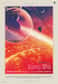 « Les cieux brillent au-dessus d'un océan de lave infini ». Poster au style vintage de l'Exoplanet Travel Bureau faisant la promotion d'un voyage vers 55 Cancri e. © Nasa-JPL/Caltech
