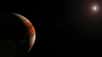 Vue d'artiste d'une exoplanète. © Dessin HarbingerDawn, CC BY SA