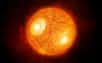 Illustration de la supergéante rouge Antarès, l'étoile la plus brillante du Scorpion.&nbsp;© ESO, M. Kornmesser