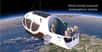 Projet de ballon stratosphérique avec une&nbsp;capsule dotée d'un balcon pour voir la Terre depuis la stratosphère. © Expleo
