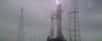 Le lanceur Space Launch System&nbsp;(SLS) de la Nasa sur son pas de tir, le 21 mars 2022, au lever du soleil. ©&nbsp;Nasa, Flickr