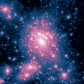 Un hadron exotique, formé de six quarks, avait déjà été envisagé en 1964 par Freeman Dyson. Après sa découverte probable il y a quelques années, deux physiciens suggèrent que des amas de ces hadrons sous forme de condensat de Bose-Einstein laissés par le Big Bang pourraient rendre compte de la matière noire.