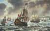 Au XVIIe siècle, les Hollandais règnent sur la quasi-totalité des mers. La vocation maritime et commerciale des Provinces-Unies résulte en grande partie de sa lutte contre l’Espagne. Les navigateurs hollandais commencent par visiter les mers froides délaissées par les Espagnols, puis la fermeture du port de Lisbonne à leurs navires en 1580 les incitent à se lancer vers l’océan Indien sur la route des épices. C’est la naissance d’un vaste empire commercial hollandais au détriment des Portugais, avec l’aide involontaire des Anglais qui ont anéanti l’Invincible Armada espagnole en 1588.