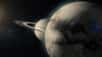 Représentation de Saturne et de sa lune Titan.&nbsp;© Media Whalestock, Adobe Stock