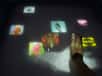 En se servant d’un capteur Kinect et d’un projecteur, des chercheurs de l’université de Tokyo ont transformé l’eau d’une baignoire en surface d’affichage tactile. Le système permet d’interagir avec les doigts et les mains, à la fois au-dessus mais également à travers le liquide, ce qui dans le cas de jeux vidéo renforce la sensation d’immersion.