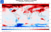 Anomalies de température du 1er au 3 octobre dans l’hémisphère nord. © Météo France