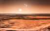 À 22 années-lumière de la Terre, l’étoile Gliese 667C abrite un système planétaire où l'on avait repéré deux superterres dans sa zone d’habitabilité. Il y en aurait trois, affirme aujourd'hui une équipe d’astronomes, qui a combiné de nouvelles observations des télescopes Magellan et du Keck Observatory avec celles de Harps, un spectrographe qui équipe le télescope de 3,6 mètres de l'ESO au Chili. Superman pourrait y reconnaître sa chère Krypton natale...