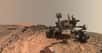 Le rover de la Nasa Curiosity en août 2015 sur le mont Sharp. En ce lundi 6 novembre 2023, cela fait désormais 4 000 jours martiens qu’il explore la Planète rouge. © Nasa, JPL-Caltech, MSSS