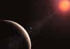 En 2007, un groupe d’astronomes utilisant le spectromètre Harps équipant un des télescopes de 3,6 mètre de l’Eso au Chili annonçait la découverte d'exoterres massives, alias super-terres, autour de l’étoile Gliese 581. Michel Mayor et Didier Queloz, les célèbres découvreurs d’exoplanètes annoncent avec leur collègue qu’une exoterre de seulement 1,9 fois la masse de la Terre est en orbite autour de Gliese 581.