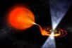 Grâce aux observations du satellite XMM-Newton de l'ESA, les astronomes viennent d'être témoins d'un événement aussi rare qu'inespéré : la collision d'un pulsar avec un anneau gazeux entourant une étoile voisine. Cette traversée, qui a vu le pulsar plonger à l'intérieur de l'anneau, a illuminé le ciel de rayons X et gammas.