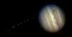En 1994, la comète Shoemaker-Levy 9 est entrée en collision avec Jupiter. Un événement largement couvert par les médias et illustré ici par cette image composite. © Nasa, ESA, H. Weaver and E. Smith (STScI) and J. Trauger and R. Evans (Nasa's Jet Propulsion Laboratory), Domaine public