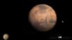A bord d'un hypothétique vaisseau spatial, très manœuvrant et capable de pénétrer en douceur dans l'atmosphère martienne, découvrez Phobos et Deimos, les deux minuscules satellites de Mars. Plongez ensuite dans Valles Marineris, le canyon géant, et baladez-vous autour d'Olympus Mons, le plus grand volcan du Système solaire...