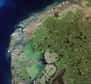 Une image prise par le satellite Landsat montre la zone intertidale de la mer de Wadden et les lacs artificiels de faible profondeur du nord des Pays-Bas.