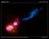 C’est une première. On connaissait bien sûr des galaxies émettant de puissants jets de matière mais jusqu’à présent, ceux-ci se perdaient toujours dans l’espace intergalactique. Les astronomes viennent de découvrir qu’un des jets du quasar 3C321 frappait une galaxie voisine et s’en trouvait dévié !