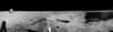 Panorama de la base de la Tranquillité, site des premiers pas de l'Homme sur la Lune le 21 juillet 1969, reconstitué à partir des images prises par Neil Armstrong. © Neil Armstrong, Apollo 11, Nasa