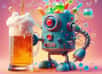 L’IA a analysé les composants chimiques des bières et les appréciations des consommateurs pour créer une recette parfaite. © Sylvain Biget, Image Creator (image générée avec IA)
