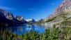 Lac glaciaire dans le parc national de Glacier. Comme son nom l’indique, le parc national de Glacier abrite des dizaines de glaciers mais aussi des centaines de lacs resplendissants où évoluent une flore et une faune très riches. © DR www.antoine.tv