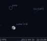 La Lune en rapprochement avec Juno