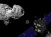 La sonde Rosetta a permis l'étude du noyau de la comète 67P/Churyumov-Gerasimenko durant une partie de son périple autour du Soleil. En orbite autour de la comète depuis le 6 août 2014, elle avait largué le module Philae qui s'est posé avec succès, après quelques rebonds. De belles vidéos de l'Esa à destination des grands et des petits nous racontent en dessins animés cette saga et sa riche moisson scientifique.