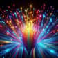 Des chercheurs sont parvenus à un débit de 301 Tbps sur une seule fibre optique. © Image générée par Microsoft Copilot