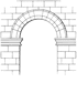 En architecture, l'imposte est une pierre saillante située à la base d'un arc. © Pearson Scott Foresman, Domaine public, Wikimedia Commons