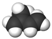 Molécule d’isoprène. © Sbrools CC by-sa