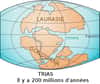 Le supercontinent Gondwana se serait formé voici 600 millions d'années. Il a été nommé ainsi par Eduard Suess à partir du nom d'une région indienne, Gondwâna, où des traces de son existence persistent encore à ce jour. © Benoît Rochon, Wikimedia Common, CC by-sa 3.0