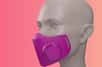 Le masque imprimable en 3D est lavable et réutilisable. © Copper3D