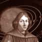 Nicolas Copernic est né en Pologne le 19 février 1473. Après avoir étudié les arts à l'Université de Cracovie, il découvre la médecine, les mathématiques et surtout l'astronomie à l'université de Bologne (Italie). Son professeur Domenico Maria Novara l'invite régulièrement à observer des éclipses ou des occultations d'étoiles par la Lune. De retour en Pologne à partir de l'an 1500, Copernic va consacrer le reste de sa vie à mener de front son travail de chanoine, un poste d'administrateur du diocèse qui ne demande pas de devoirs religieux, et ses recherches astronomiques qu'il conduit dans son observatoire de Frombork au nord du pays. 
Représentation de Copernic par le peintre polonais J. Matejko (1838-1893)
Alors que depuis Ptolémée et Aristote la Terre est placée au centre de l'Univers (c'est le géocentrisme), Copernic envisage de mettre le Soleil au centre de tout (c'est l'héliocentrisme). Cette hypothèse qu'avait déjà envisagée Aristarque de Samos, un astronome grec qui vécut 300 ans avant J-C. Copernic, annonce également que la Terre tourne sur elle-même, que la Lune est son satellite et que toutes les planètes tournent autour du Soleil. Il développe ses théories dans deux ouvrages majeurs : "Commentariolus", qui ne sera publié qu'au 19 ème siècle, et "De Revolutionibus Orbium Coelestium" achevé vers 1530 et publié 13 ans après, le jour de la mort de son auteur. 
Le système héliocentrique de Copernic, extrait deson ouvrage "De revolutionibus".
Copernic a volontairement retardé la publication de ses idées, craignant la réaction hostile de l'Eglise qui se refuse à envisager la mobilité de la Terre autour du Soleil et n'acceptera cette idée qu'au début du 19 ème siècle. Quand Copernic meurt le 24 mai 1543, ses idées ne sont connues que de quelques scientifiques ; au cours du 16 ème siècle elles circuleront en cachette et séduiront de grands esprits comme Galilée, Léonard de Vinci ou Johannes Kepler.