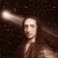 Né le 29 octobre 1656 près de Londres, Edmond Halley se passionna très vite pour l'astronomie. Sans doute marqué par le passage de deux grandes comètes en 1664 et 1665, il se révéla doué pour les calculs astronomiques dès son plus jeune âge, au point d'apporter des corrections aux tables officielles des positions de Jupiter et Saturne alors qu'il avait à peine 19 ans. 
Remarqué par la Royal Society, il part en 1676 cartographier le ciel austral depuis l'île Sainte-Hélène ; là-bas il observe également le transit de Mercure et Vénus devant le Soleil et répertorie des nébuleuses inconnues des astronomes européens. Excellent marin, Halley réalisera d'ailleurs d'autres voyages à but scientifique pour étudier la météorologie, les courants océaniques et les animaux marins. 
Photographiée lors de son dernier passage en 1986, la comète de Halley porte le nom de celui qui en découvrit la périodicité. Crédits : W. Liller
En 1680 il rencontre Jean-Dominique Cassini à l'Observatoire de Paris qui le pousse à travailler sur l'orbite des comètes. Halley s'y consacre et ses échanges avec Isaac Newton à partir de 1684 l'aident à élaborer sa théorie : recalculant les orbites de 24 comètes passées au périhélie depuis le 14ème siècle, Halley remarque des similitudes entre 3 d'entre elles, celles de 1531, 1607 et 1682. Il en déduit qu'il s'agit de la même comète dont l'orbite autour du Soleil lui confère une périodicité d'environ 76 ans, et prédit son retour. Il écrit à ce sujet : "Si le retour prévu par nous pour l'année 1758 se réalise, l'impartiale postérité ne se refusera pas à reconnaître que ce fut un Anglais qui l'annonça pour la première fois". 
En son hommage, cet astre chevelu porte désormais le nom de celui qui en découvrit la périodicité mais Halley ne pu voir le retour de "sa" comète, mourant le 14 janvier 1742.