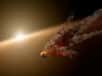 Le Spitzer Space Telescope de la NASA a repéré une éruption de poussière autour d'une jeune étoile