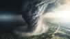 Les États du Nebraska, Iowa, Missouri, Texas, Oklahoma et Kansas ont connu des dizaines de tornades en l'espace de trois jours et des villes entières ont été rasées. Illustration d'une tornade géante générée à l'aide d'une IA. © alex, Adobe Stock
