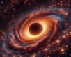Le trou noir de Omega Centauri vu par une IA. © IA BING Designer Microsoft Corporation (image générée avec IA)