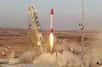 Décollage de la petite fusée Salman emportant la capsule. © Ministère iranien de la défense