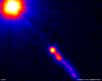 Les quasars émettent des jets de particules qui sont constitués (au moins) d'un gaz d'électrons. Cela permet d'établir une température de brillance. Celle du quasar 3C 273 a été mesurée avec le radiotélescope RadioAstron. Surprise : elle dépasse la limite qui semble autorisée par les lois de la physique ! Les astrophysiciens doivent revoir leur copie…
