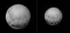 Après 9 ans et demi de voyage, New Horizons n’est désormais plus qu’à quelques centaines de milliers de kilomètres du système Pluton-Charon. Avant de découvrir les premières images de ce survol historique prévu le 14 juillet, la sonde spatiale a transmis des images réalisées les 10, 11 et 12 juillet du côté de Pluton qui fait toujours face à Charon et aussi des clichés de ce dernier. Les chercheurs estiment que ces deux corps de la ceinture de Kuiper sont plus intrigants que jamais.