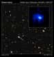 Nous la voyons telle qu’elle était lorsque l’Univers n’avait encore que 5 % de son âge actuel. Les jeunes étoiles frénétiques qu’elle abrite ont participé à l’ère de réionisation. C'est EGS-zs8-1, remarquée sur les sondages des confins de l’Univers obtenus avec Hubble et Spitzer. Cette galaxie primitive particulièrement brillante et massive, disséquée avec l’instrument Mosfire du télescope Keck, est dorénavant considérée, avec 13,1 milliards d'années-lumière, comme la plus éloignée connue et confirmée.