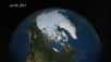 L'animation montre l’extension de la glace de mer arctique et les changements de la couverture saisonnière entre le 16 mai et le 12 septembre 2013, jour de son minimum d'extension. © Nasa