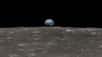 Reconstitution du lever de Terre depuis la Lune qu’ont admiré les astronautes de la mission Apollo 8 le 24 décembre 1968.