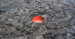 La lave apparaît rouge au-dessus d'une certaine température d'incandescence. © U.S. Geological Survey, Flickr, Domaine public