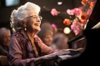 Jouer d'un instrument de musique, en particulier du piano, à un âge avancé réduit le risque de déficience cognitive. © Alina Buzunova, Adobe Stock