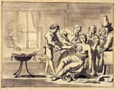 Mastectomie pratiquée sans anesthésie sur une femme au XVIIIe siècle. © Wellcome Collection
