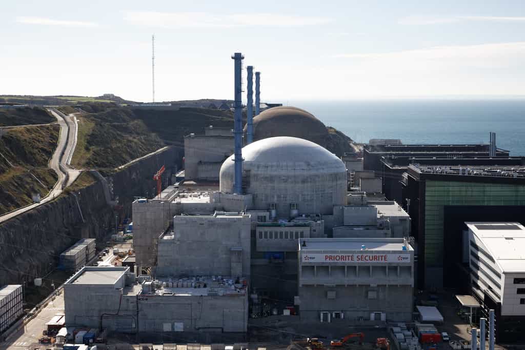 L'unité EPR de la centrale nucléaire de Flamanville (Manche). © EDF